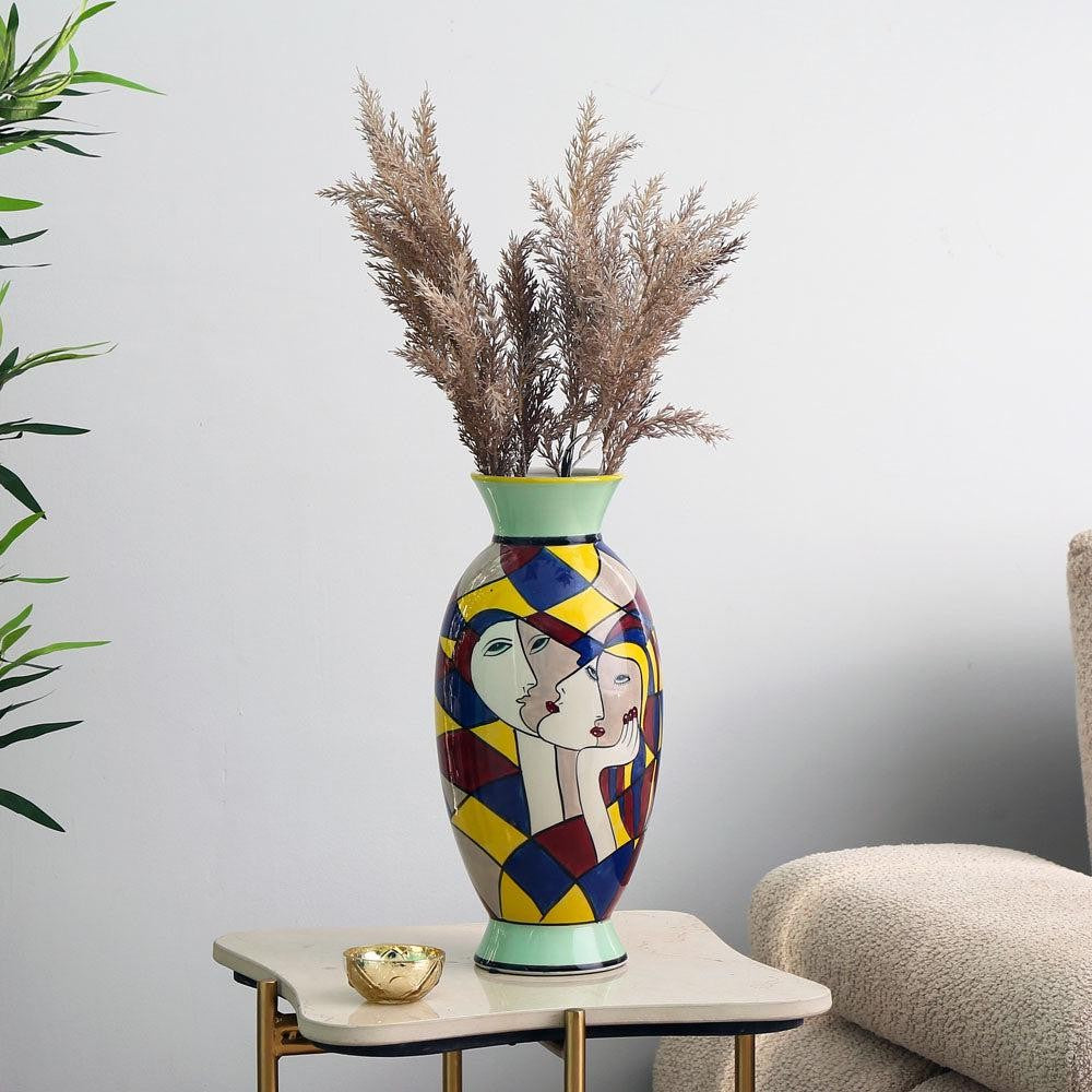 Picasso Style Porcelain Vase | Vases & Bowls | Home Decor