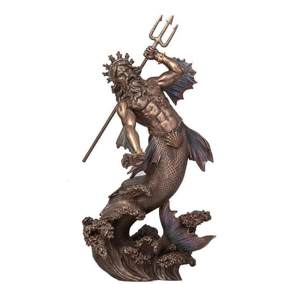 Poseidon Statue Figurine Sculpture. Ancient Greek Gods. Twelve