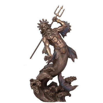 Poseidon Statue Figurine Sculpture. Ancient Greek Gods. Twelve