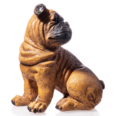 Dog hand painted polyresin figure | Handcrafted Resin Decor