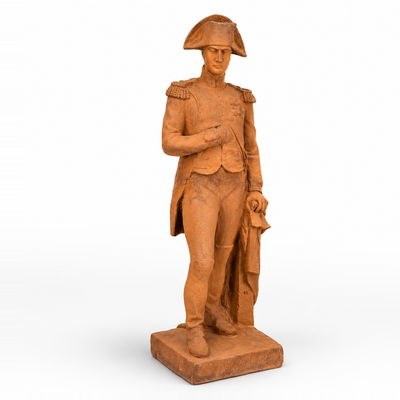 Rusty Cast Iron Statue of Napoleon. Garden Decor | Figurines & Statues