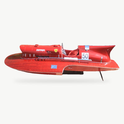 Ferrari Hydroplane Arno XI Wooden Model – 120 cm