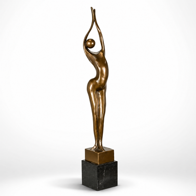 Modernist Bronze Sculpture of a Woman | Figurines & Statues