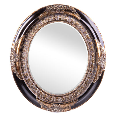 Oval Baroque Mirror Frame | Handcrafted Resin Decor
