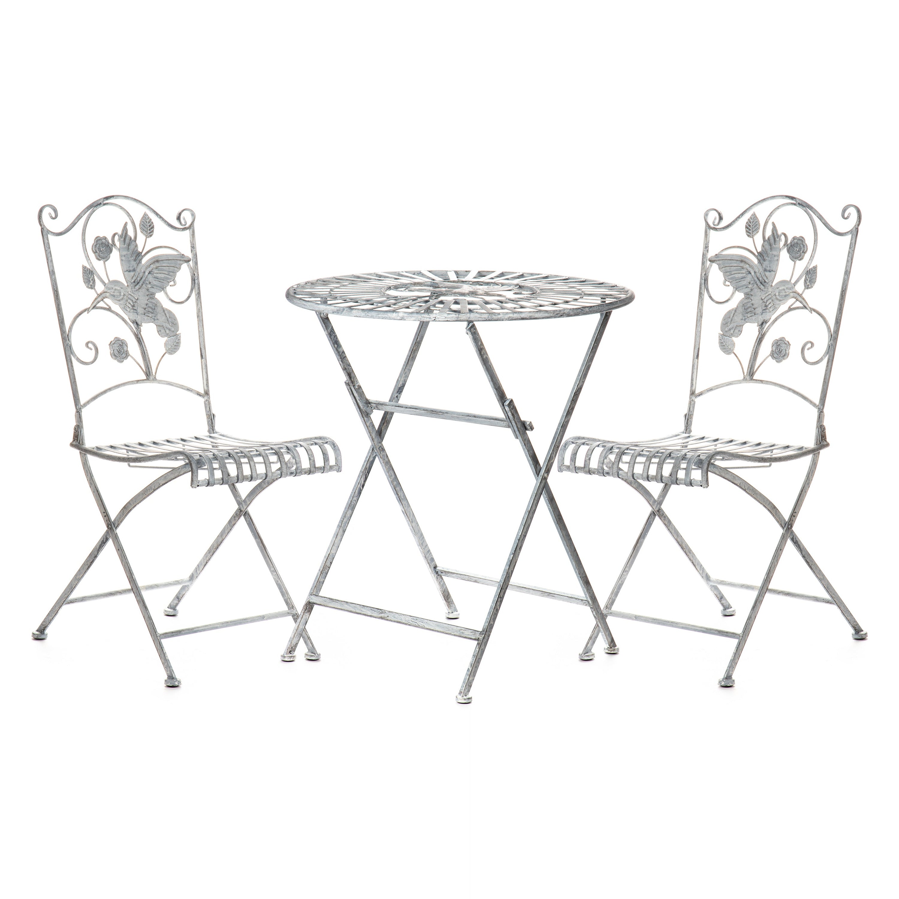 Metal garden furniture set / 3 | Handcrafted Garden Decor