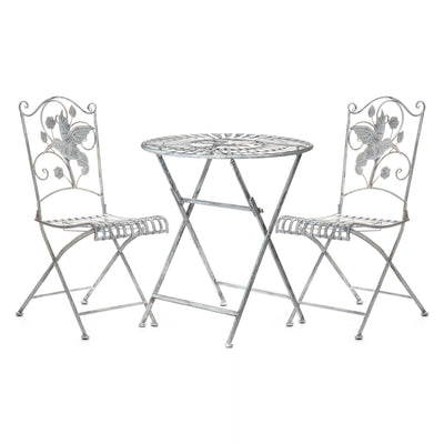 Metal garden furniture set / 3 | Handcrafted Garden Decor