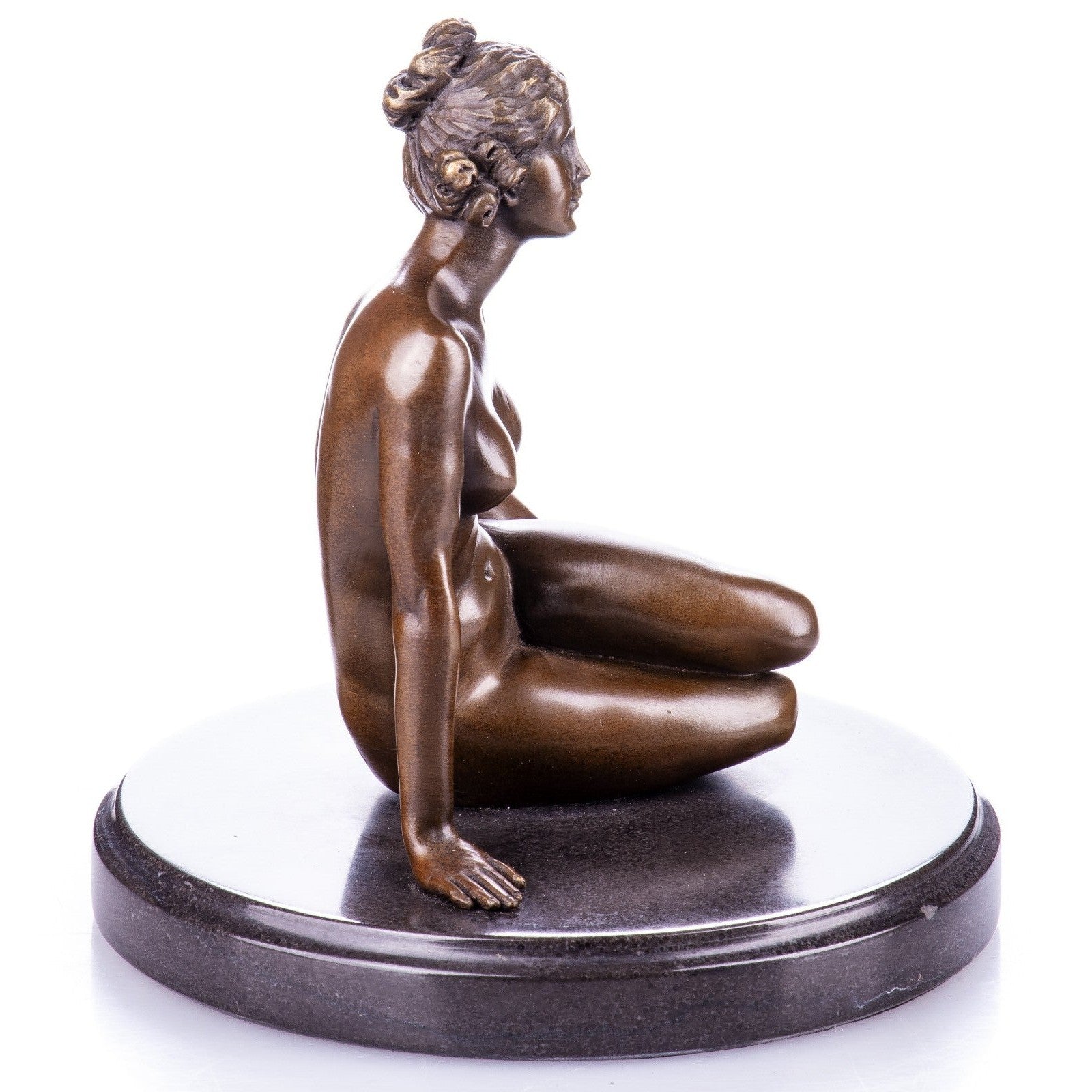 Seated Nude Female Bronze Sculpture | Nude & Figurative Art