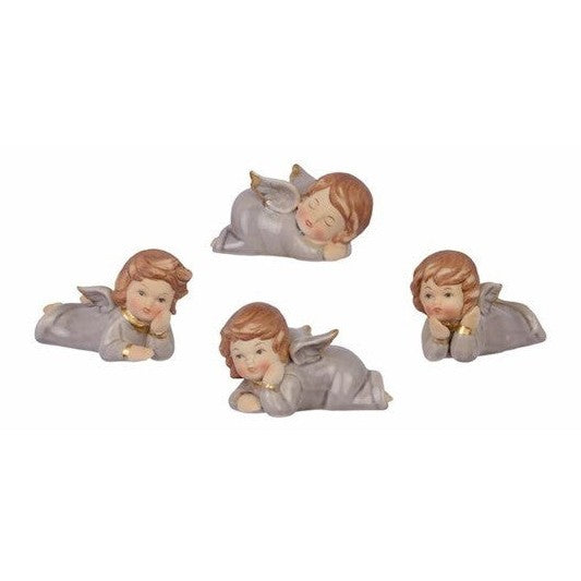 Set of 4 Reclining Angel | Mythology & Deity Sculptures