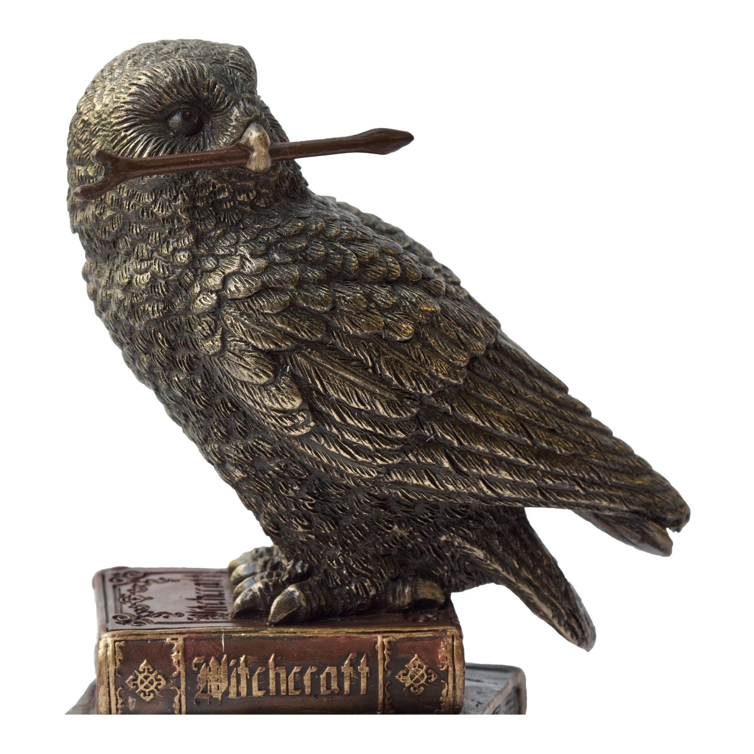 Spellcraft Witches Familiar Owl on Book | Animal Sculptures