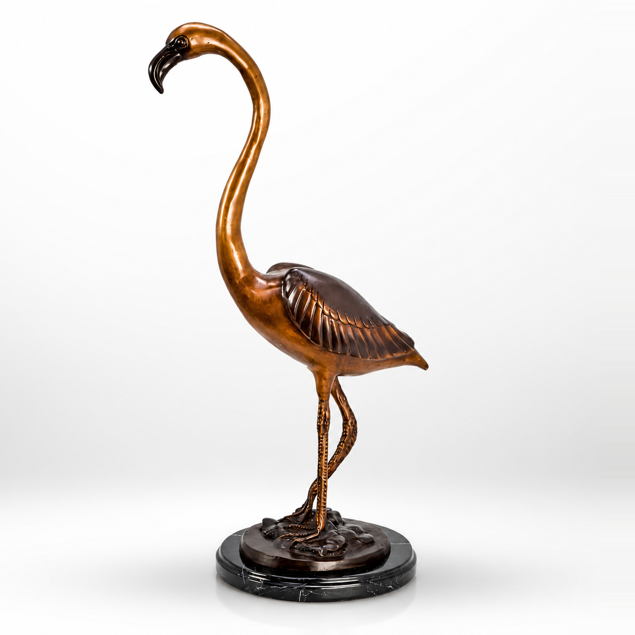 Flamingo on Marble Base | Animals | Home Decor | Handcrafted