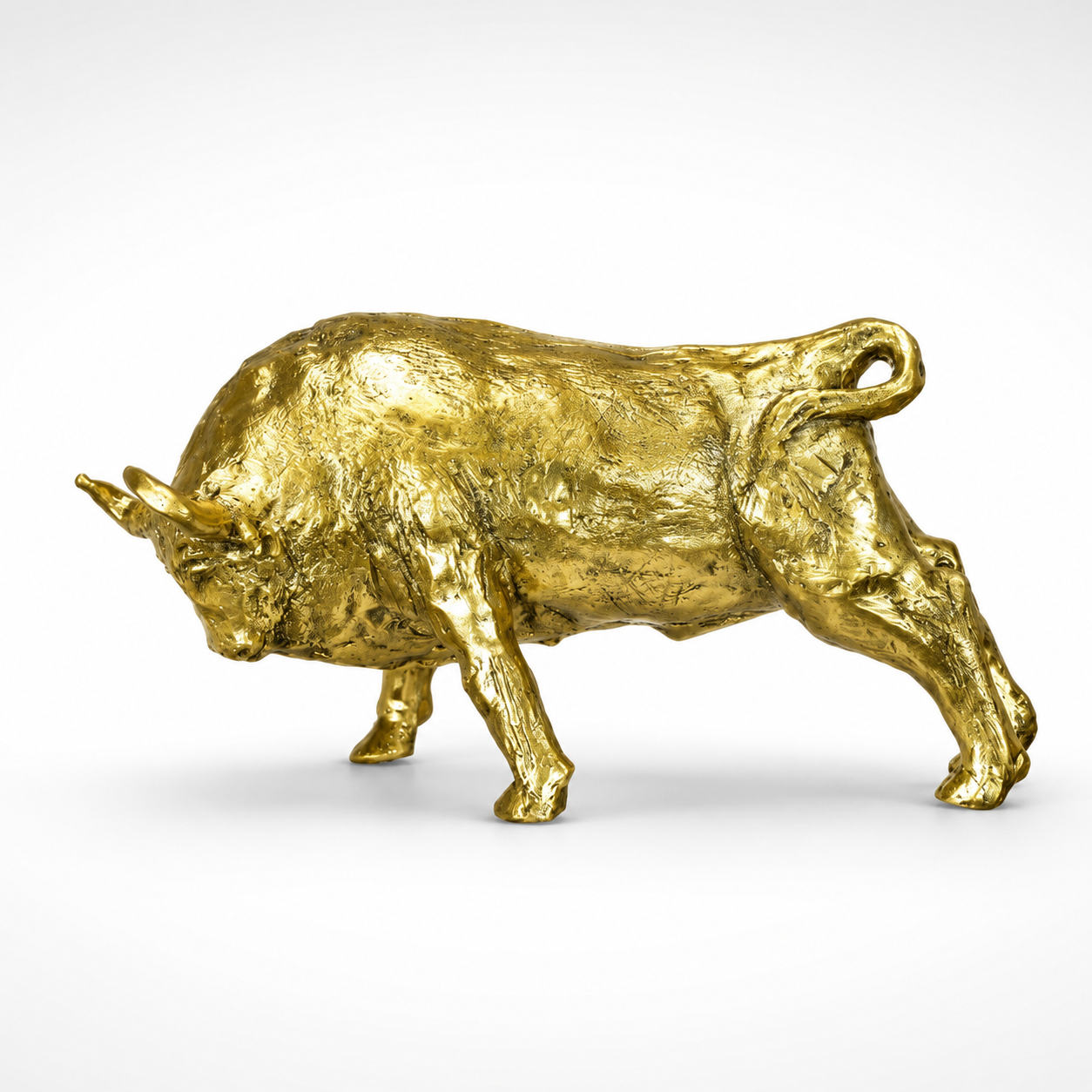 Bronze Sculpture of an Art BULL.Animal Decor | Animal Sculptures