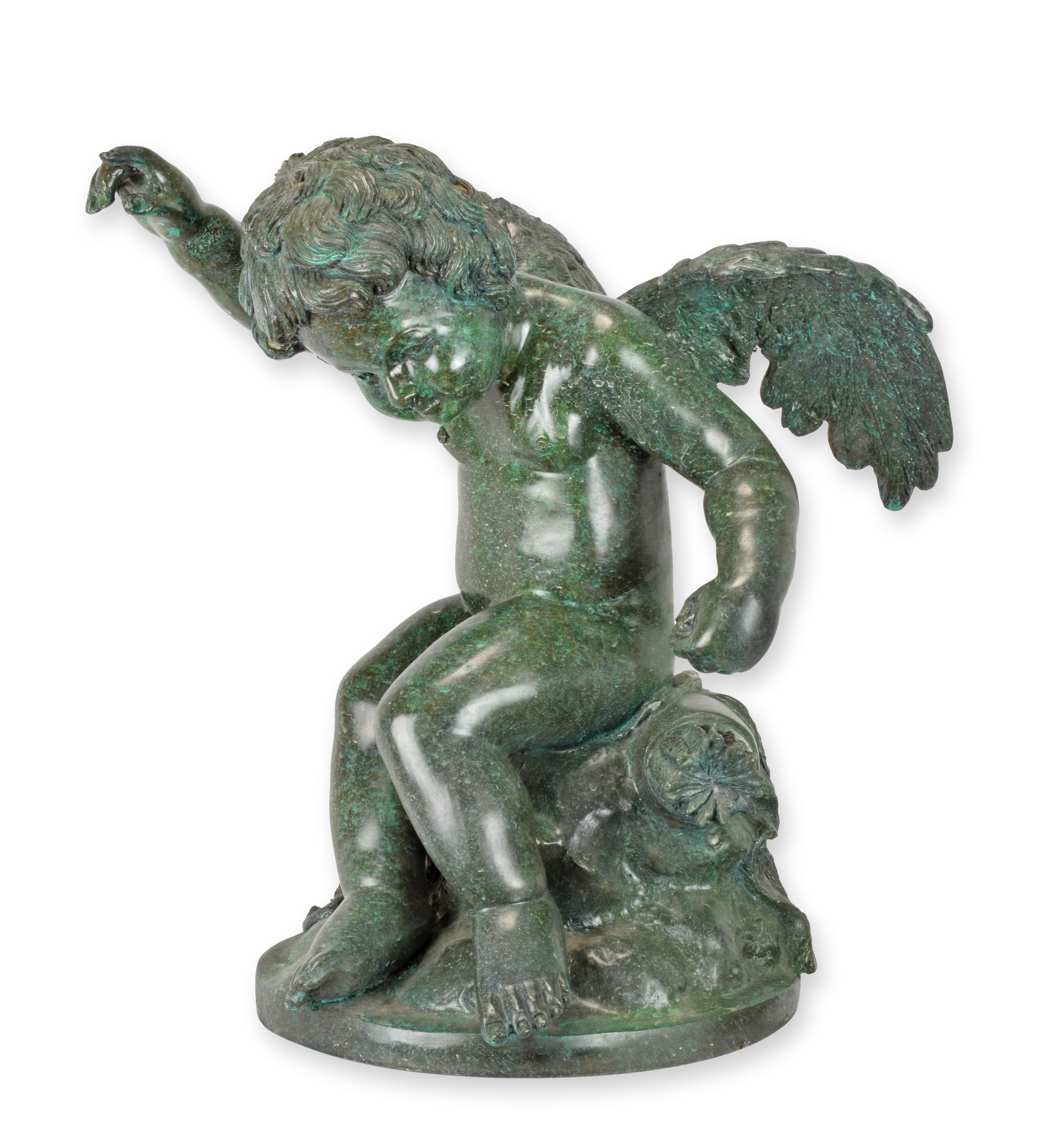 Winged Putti Bronze Sculpture