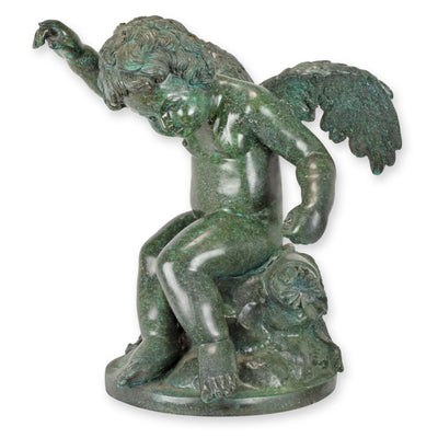 Winged Putti Bronze Sculpture