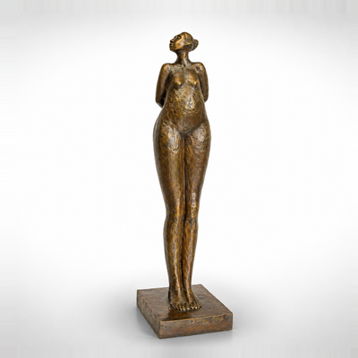 Modernist Bronze Sculpture of a Woman