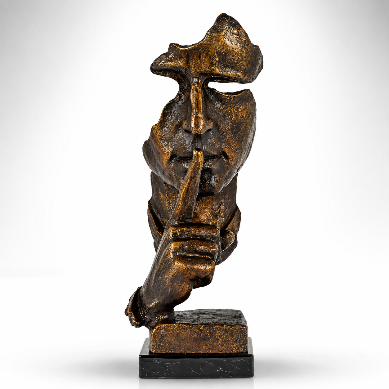 Bronze Sculpture "Speak No Evil" | Figurines & Statues | Home Decor