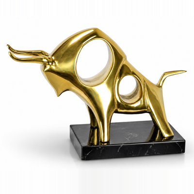 Modern Bronze Bul | Animals | Home Decor | Handcrafted | Collectible A