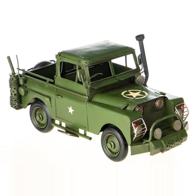 Tin model military off-road vehicle | Handcrafted Home Decor