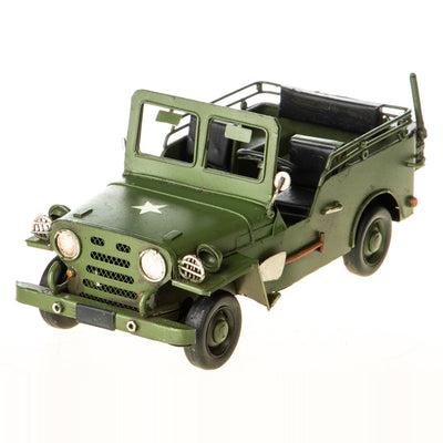 Tin model military off-road vehicle | Handcrafted Home Decor