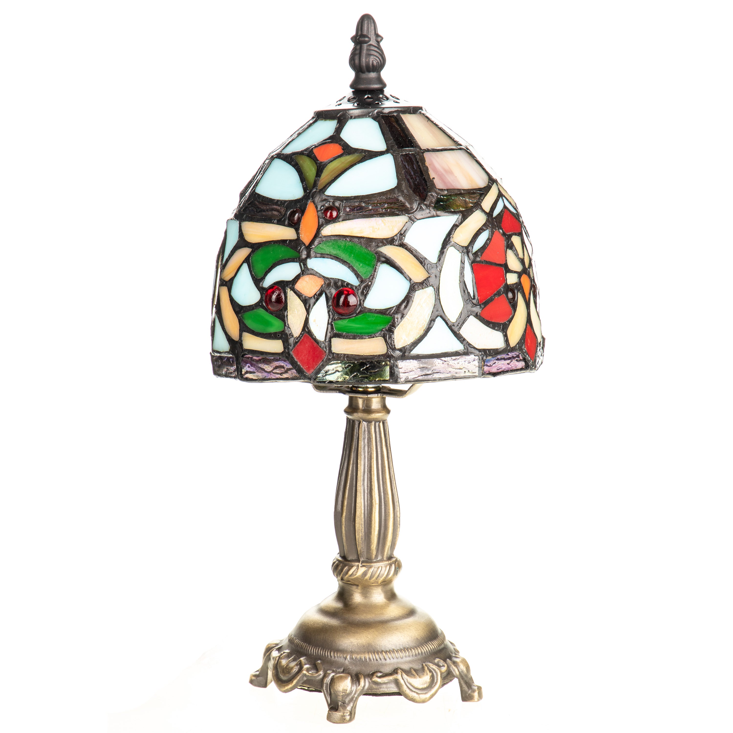 Tiffany Style Table Lamp – Small Stained Glass – view 1