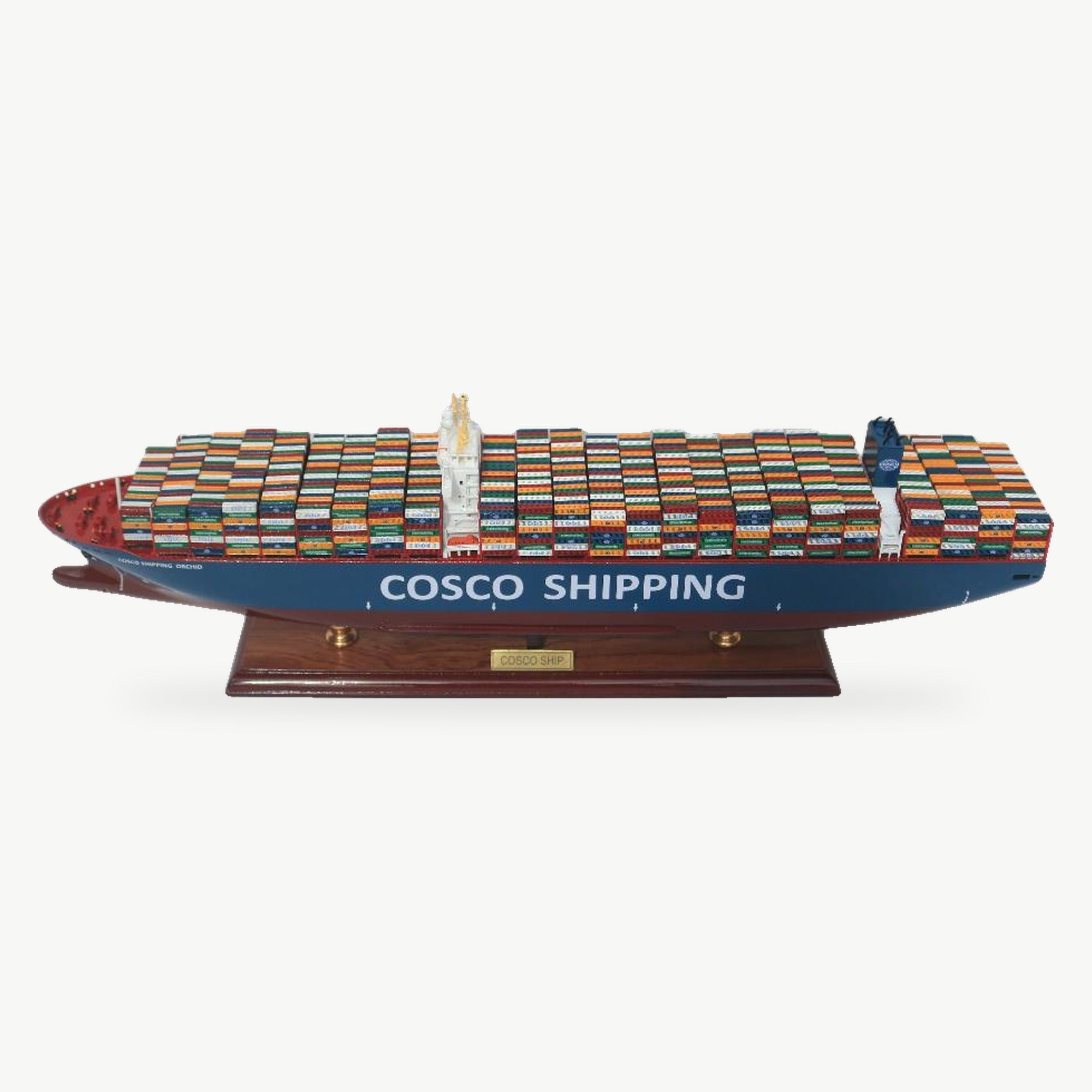 COSCO Container Ship Wooden Model – 72 cm