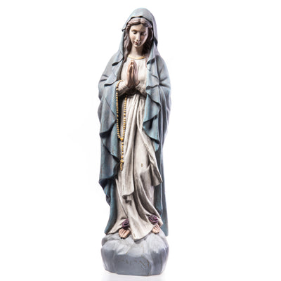 Holy Madonna hand painted polyresin figure | Handcrafted Resin Decor