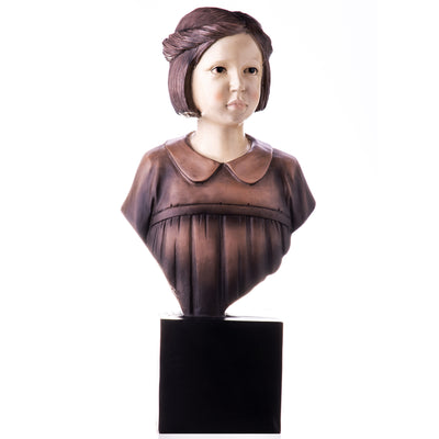 Girl bust hand painted polyresin figure | Handcrafted Resin Decor