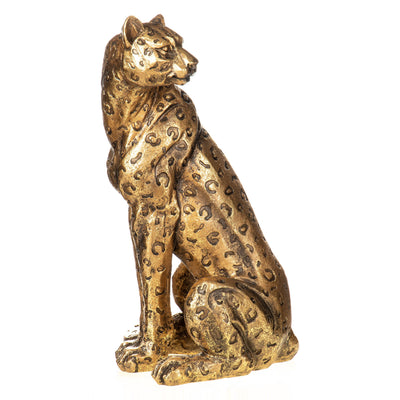 Polyresin figure leopard | Handcrafted Resin Decor | Unique Home