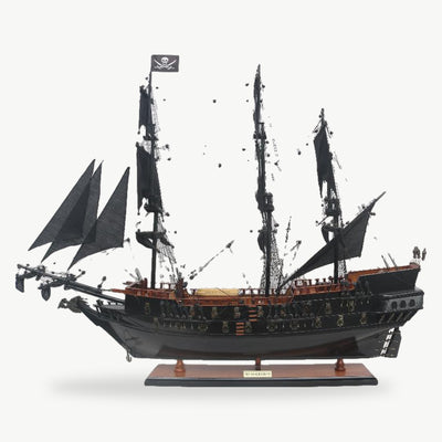 Black Pearl Pirate Ship Wooden Model – 76 cm