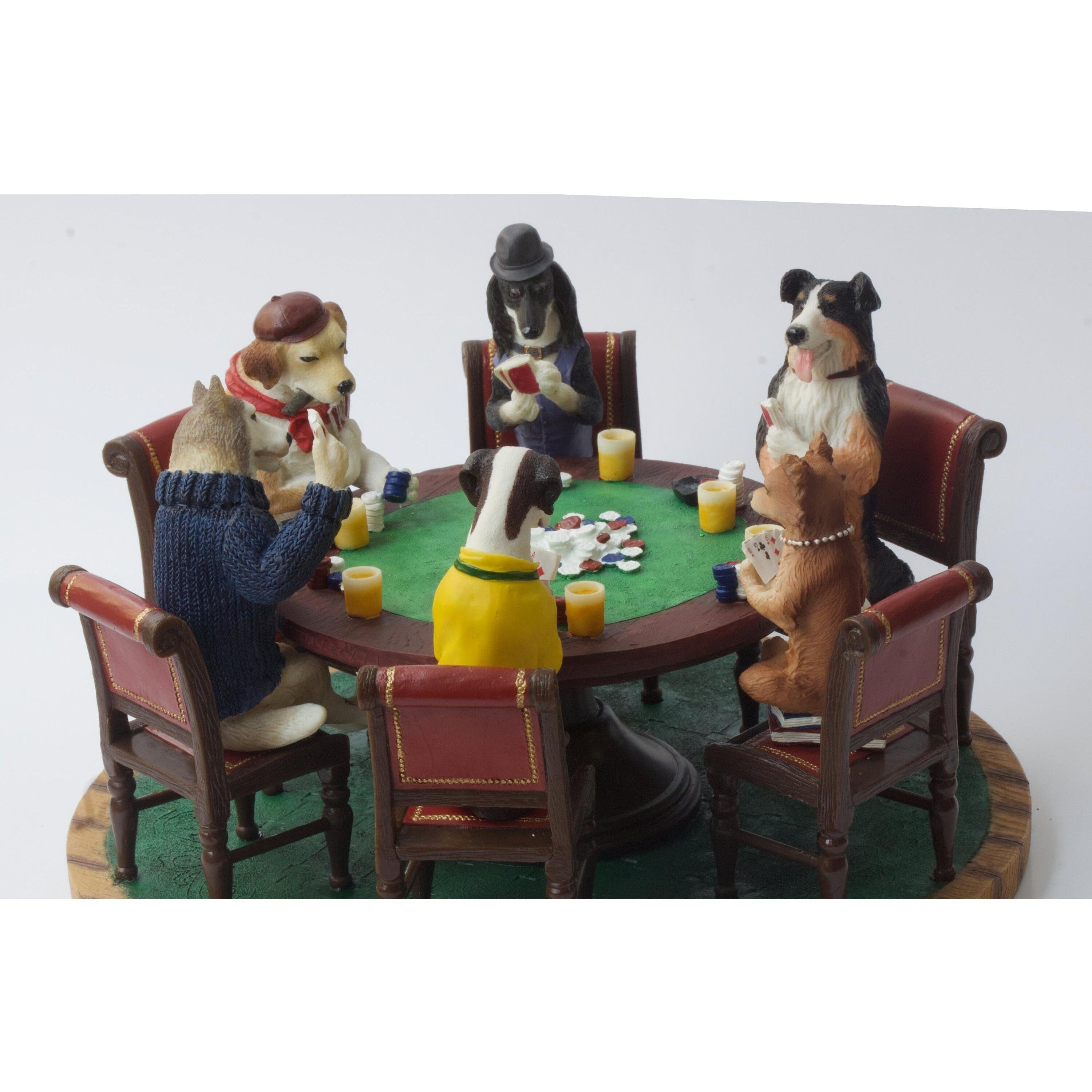 The Dogs Playing Poker Statue. Dogs playing Poker Figurine