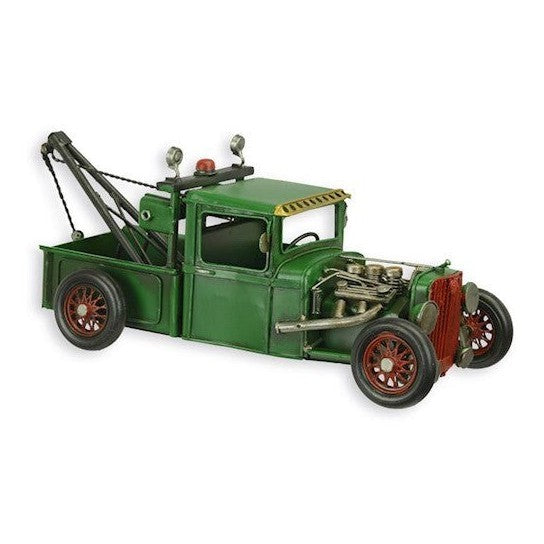 Tin Hot Rod Tow Truck | Tin & Model Collectibles | Home Decor