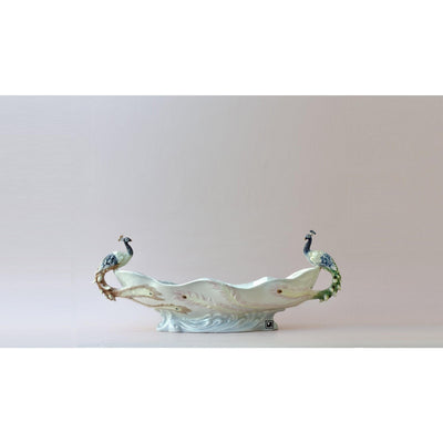 Twin Peacock Tray | Vases & Bowls | Home Decor | Handcrafted