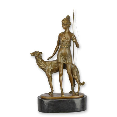 Diana with Hound Bronze Sculpture