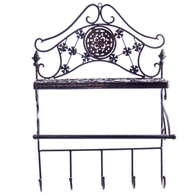 Metal wall hook | Handcrafted Garden Decor | Unique Home Accent