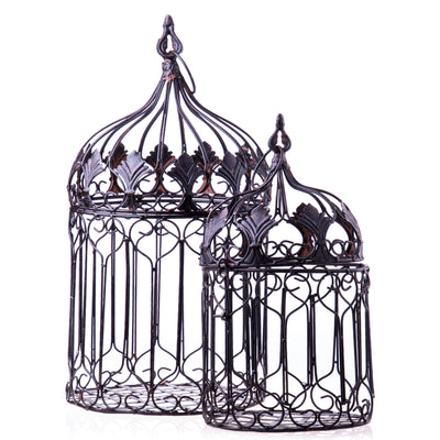 Decorative Birdcage Set | Handcrafted Iron Decor
