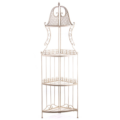 Metal corner shelf | Handcrafted Garden Decor | Unique Home Accent