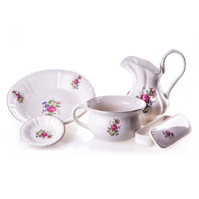 Ceramic washing set 5 pieces | Handcrafted Ceramic Decor