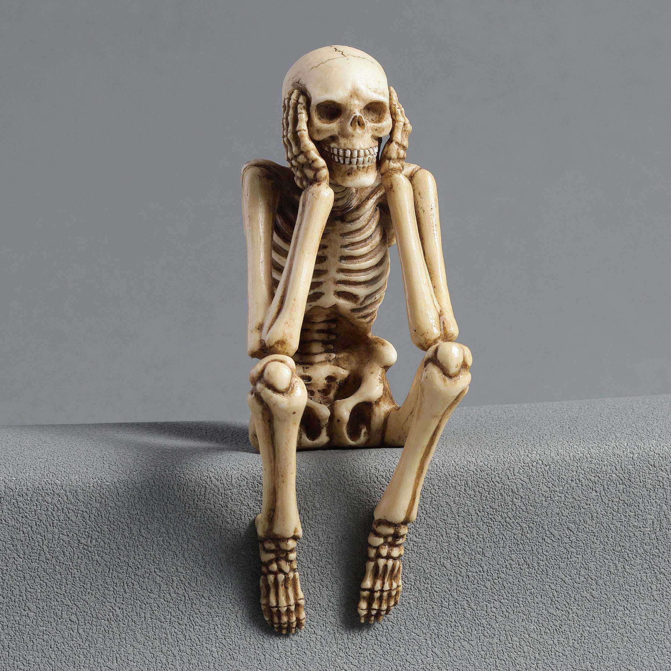 Sitting Skeletons See No Evil Hear No Evil Speak No Evil