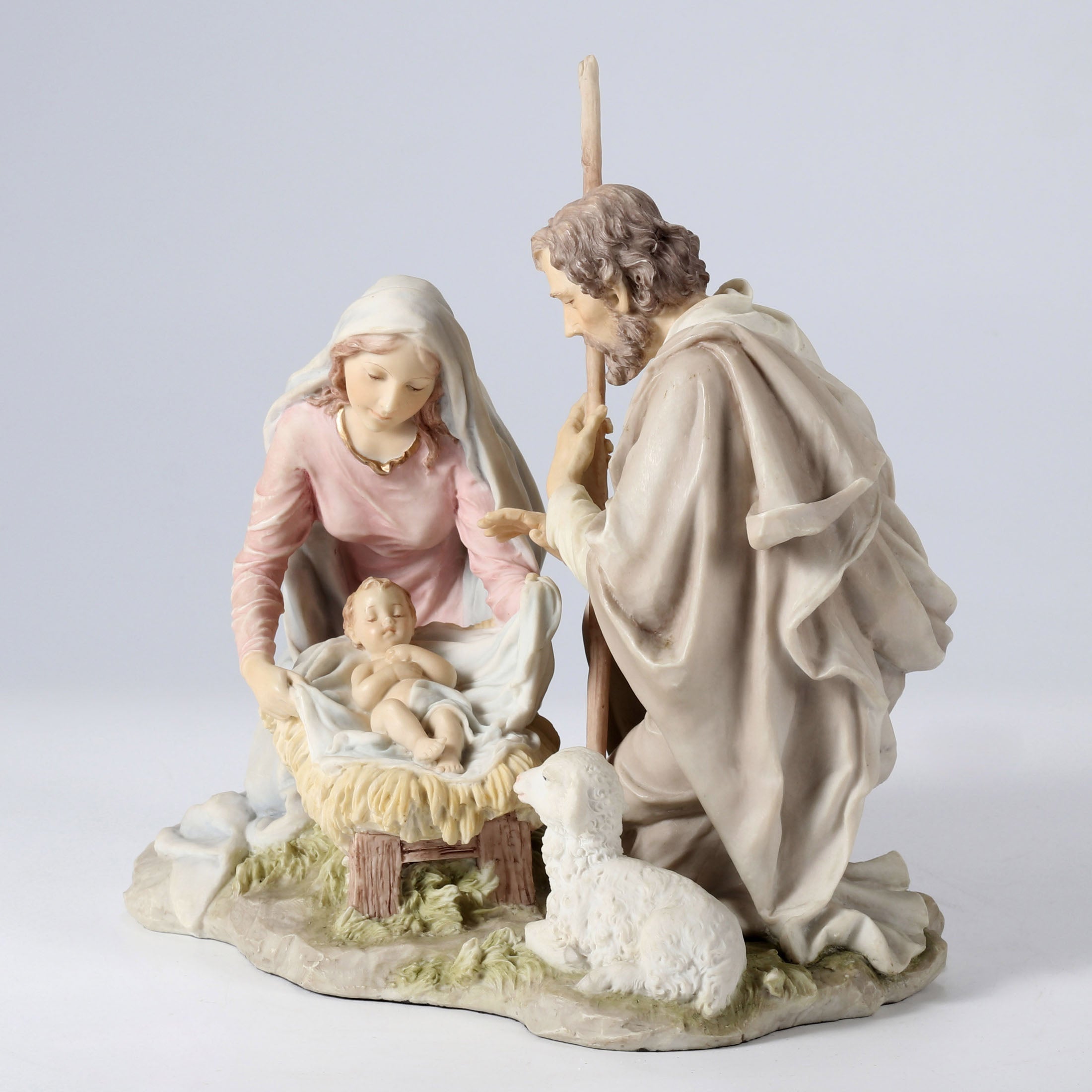 Nativity Baby Jesus, Mary And Joseph (Light Color)