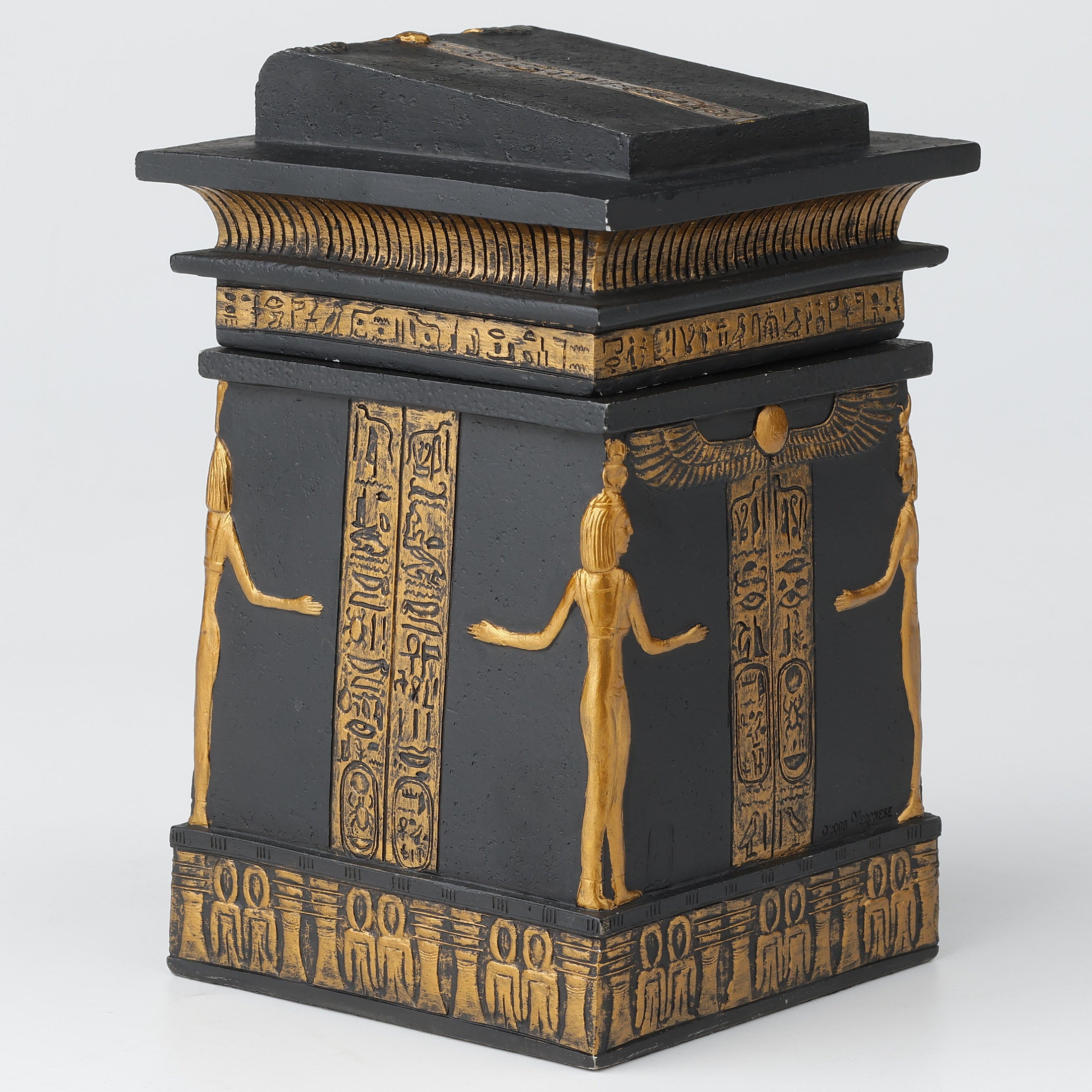Egpytian Canopic Shrine Trinket Box