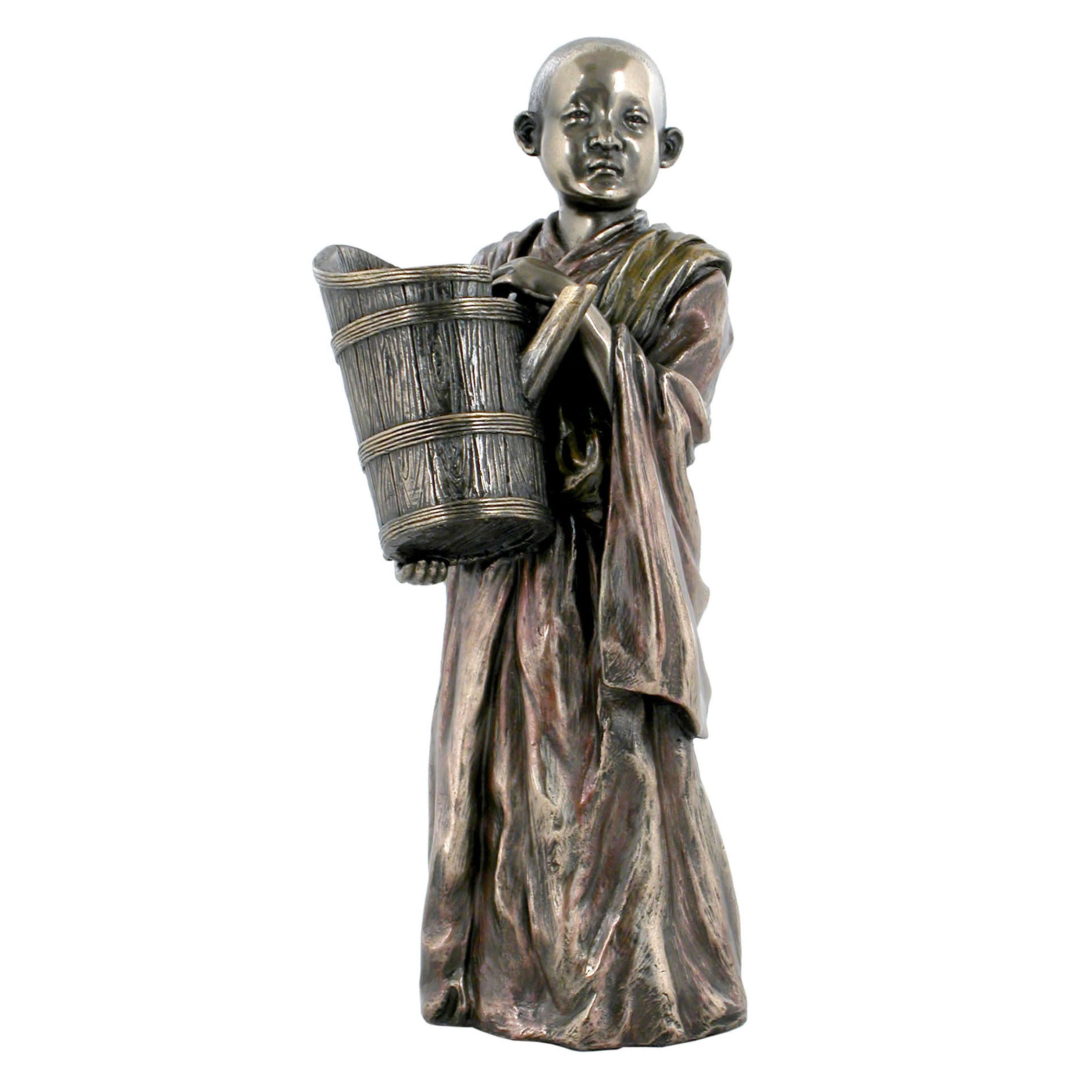 Tibetan Lama With Bucket