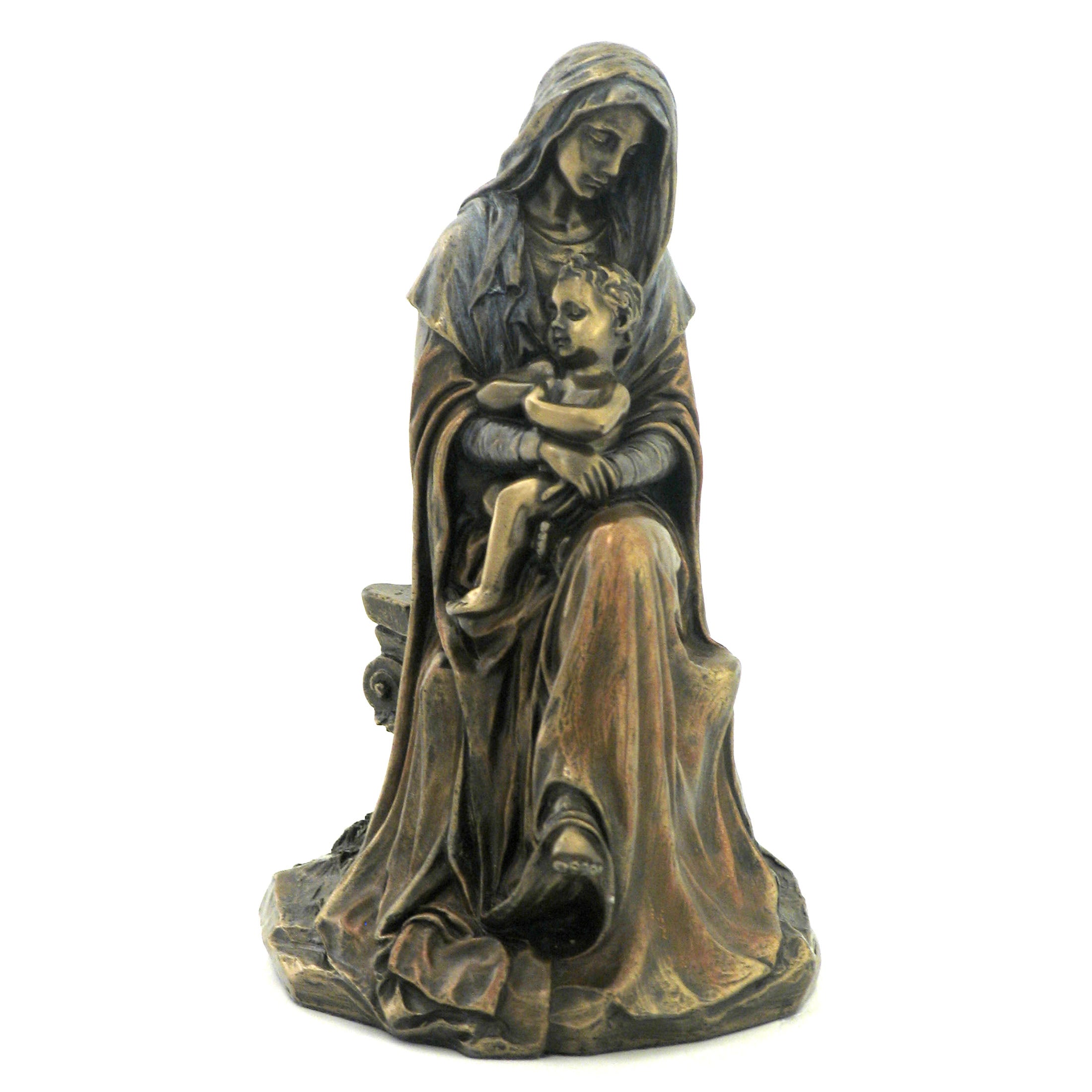 Mother Mary Holding Baby Jesus Sleeping
