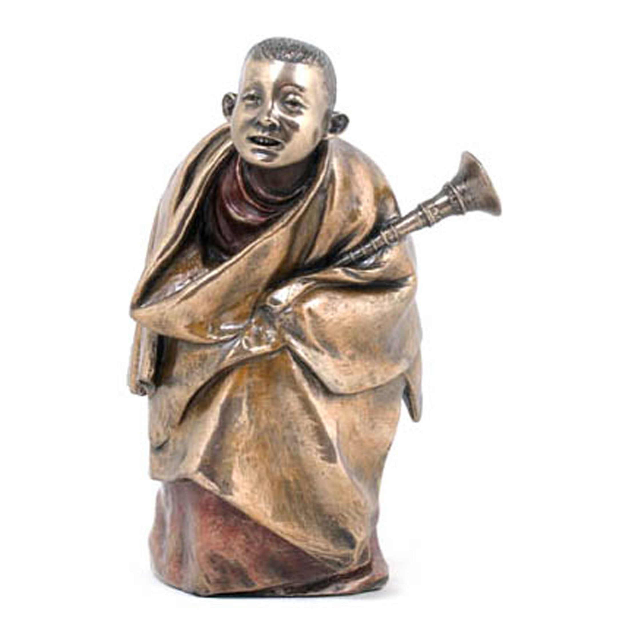 Tibetan Monk With Rag Dung