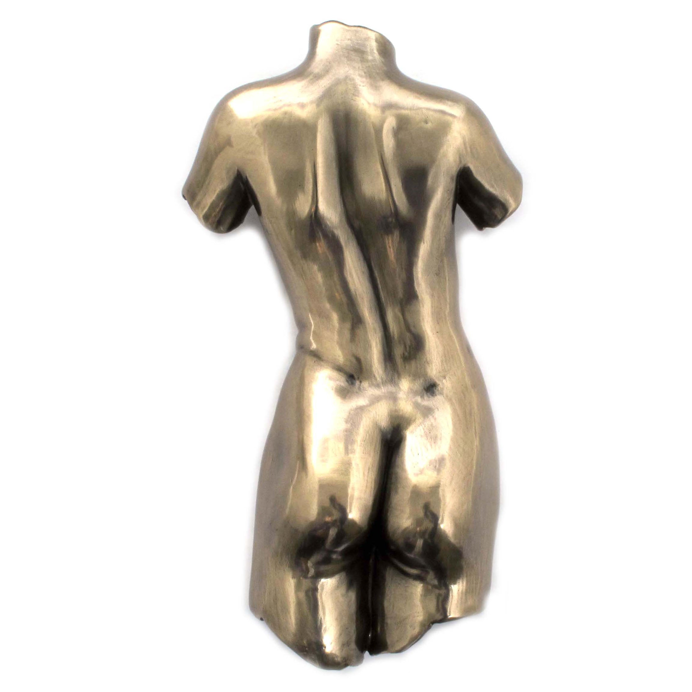 Wall Plaque Female Torso Back 373 (Bronze)