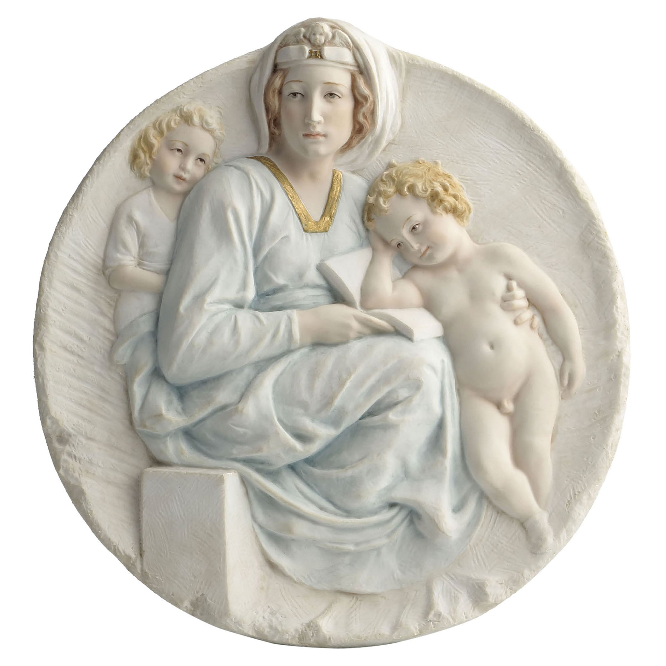 The Pitti Madonna Wall Plaque (Light Color)