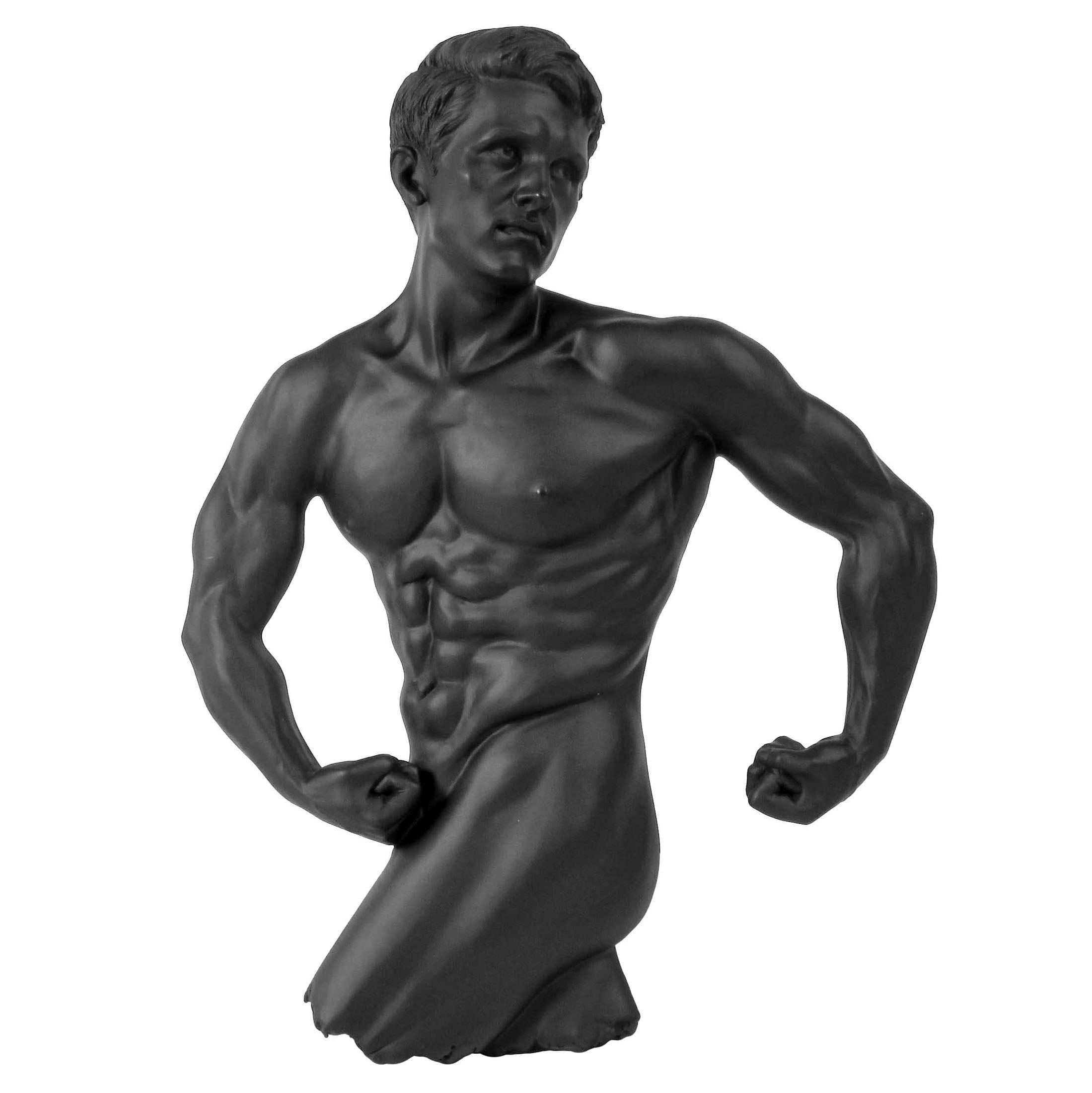 Nude Male 440 Wall Plaque (Black)