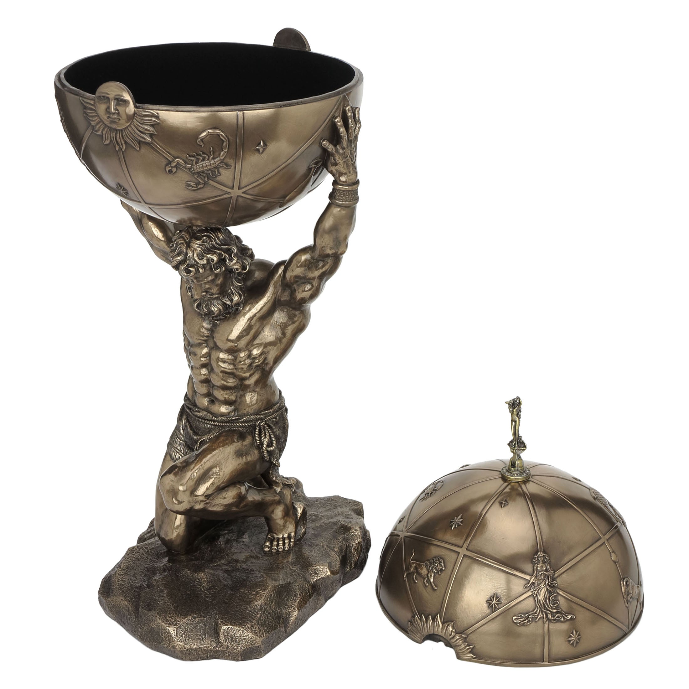 Atlas Carrying The Earth Tall Box