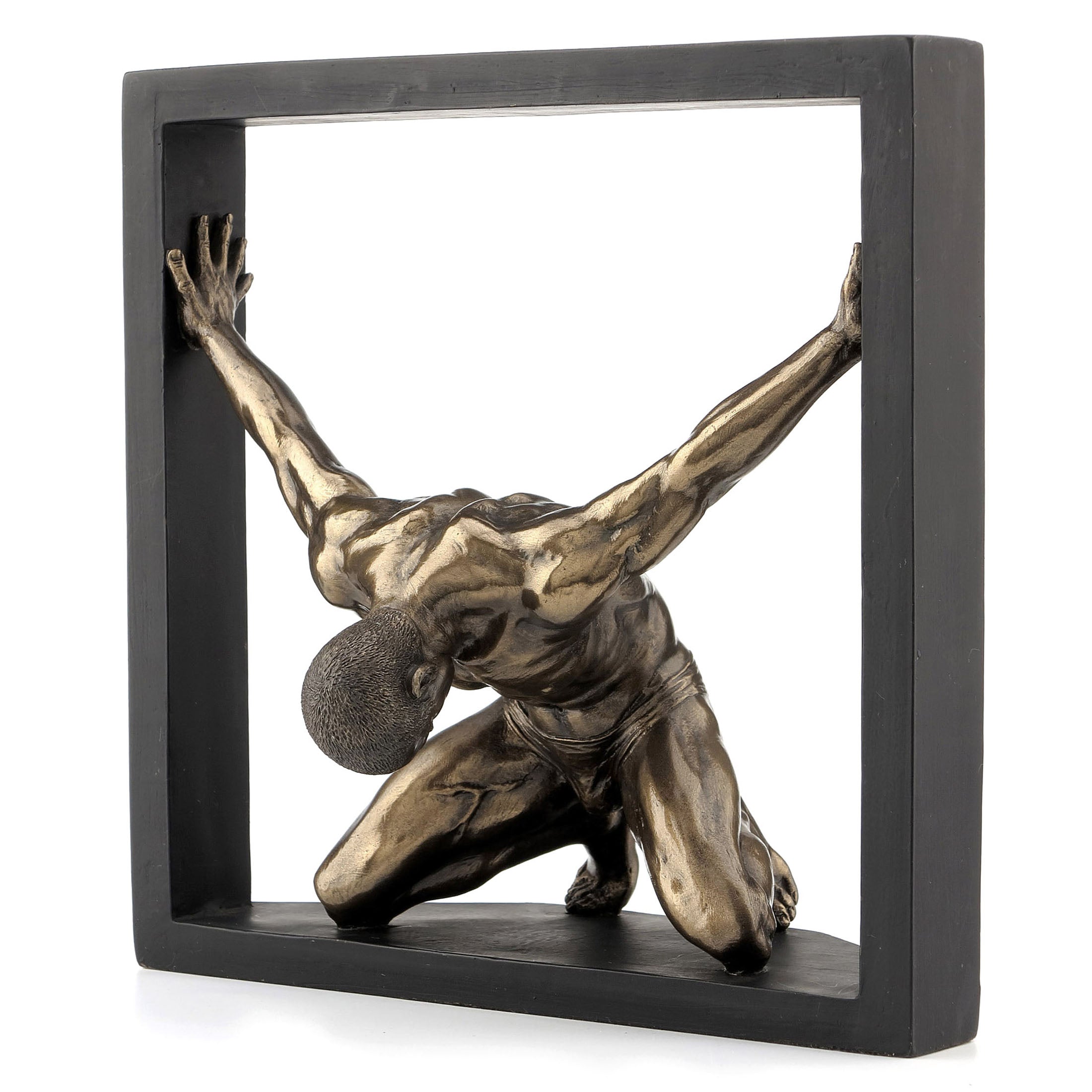 Nude Male Kneeling In Square Frame (Mbz+Color)
