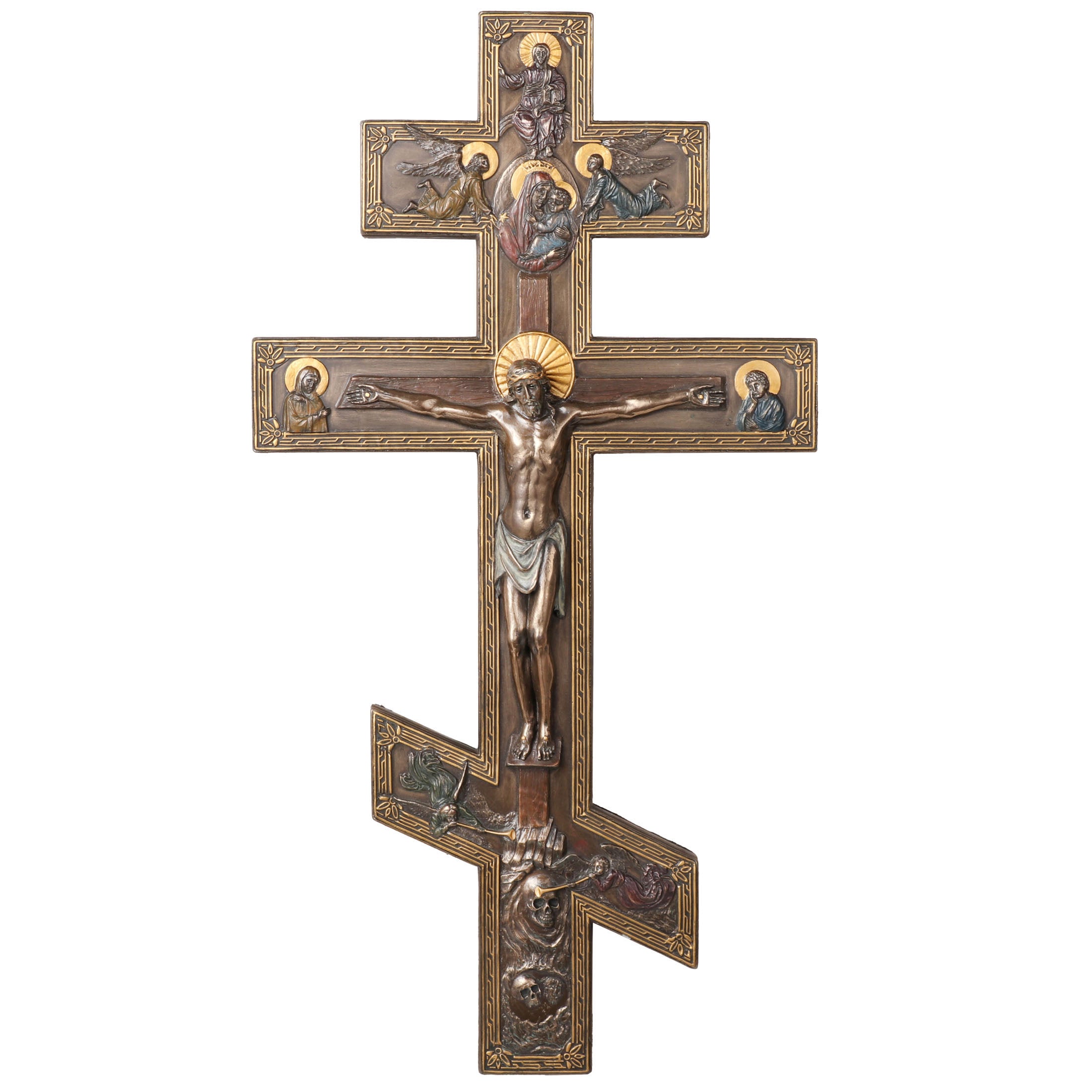 Orthodox Style Crucifix Wall Plaque