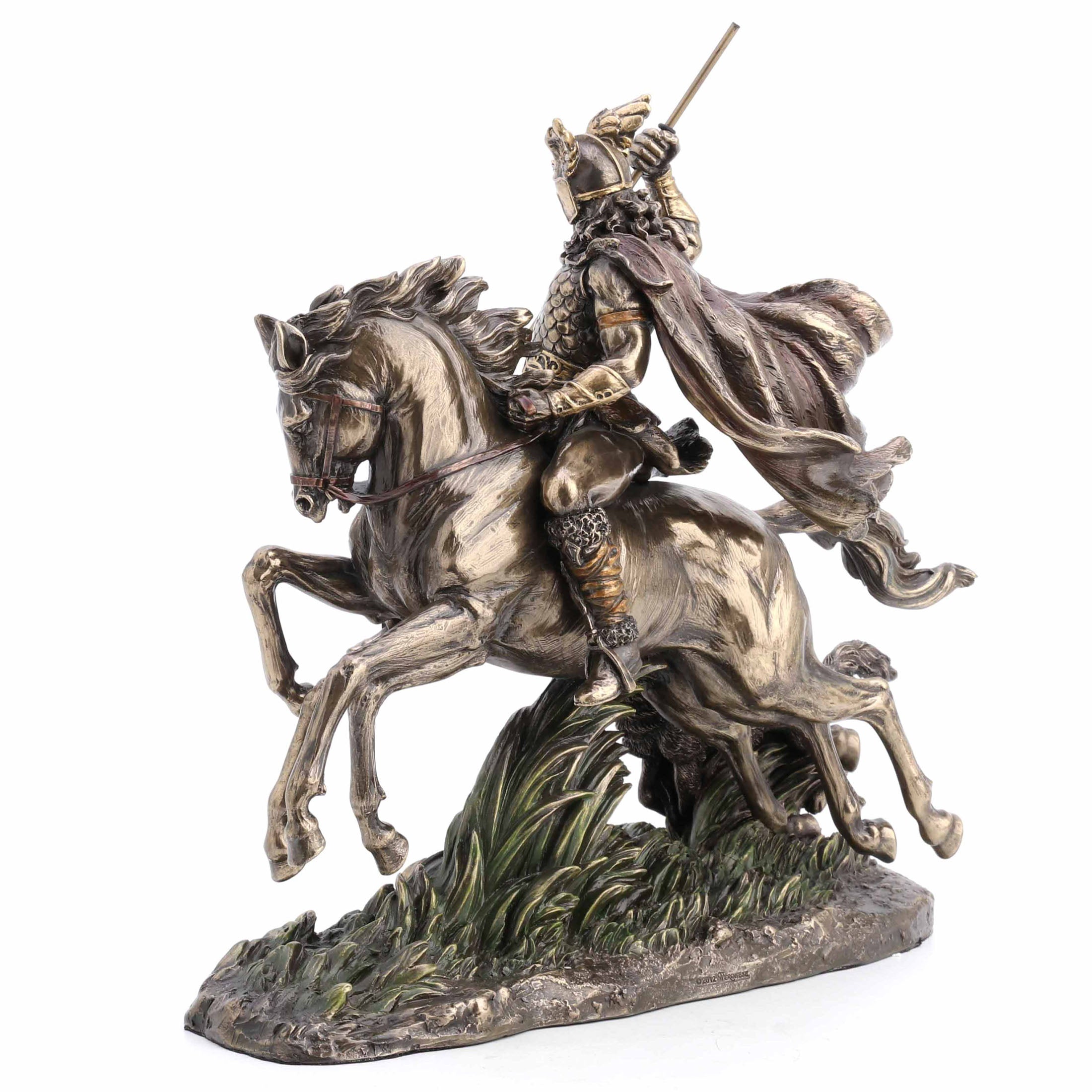 Odin Riding Sleipnir Followed By Wolf
