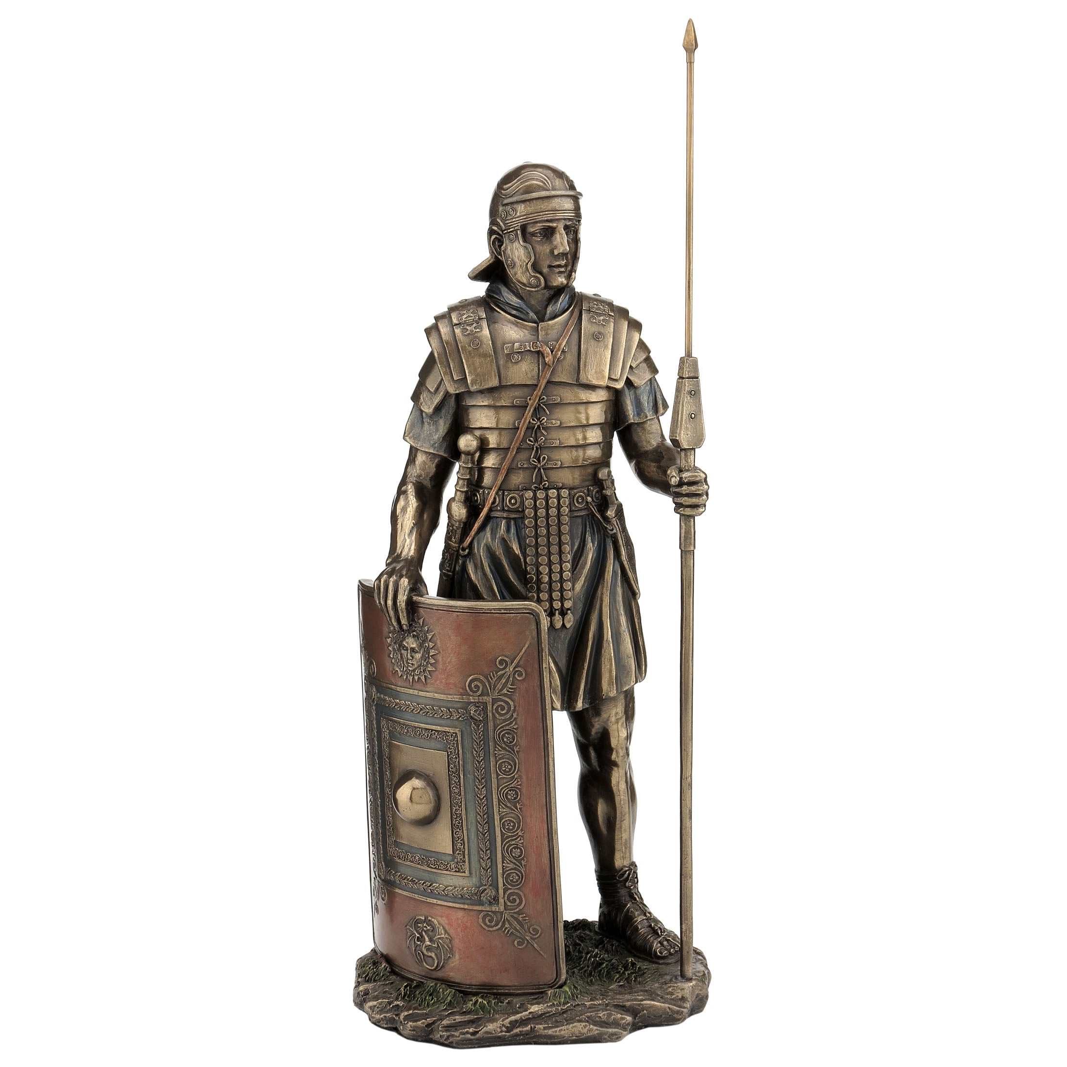 Roman Soldier With Javelin And Shield
